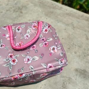 Pink Flower Lunch Bag