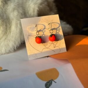 Orange Dangle Earrings