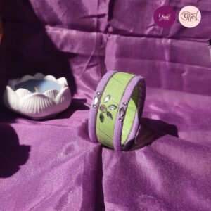 Fabric Bangles Set /Stone work