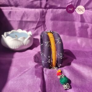 Elegance Fabric Bangles Set Of 3 /Stone work