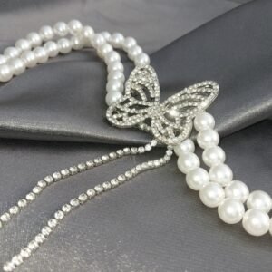 Butterfly Pearl Choker