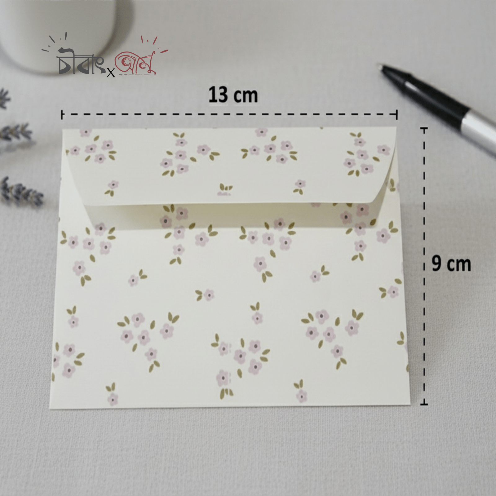 Rosette-blush Envelope