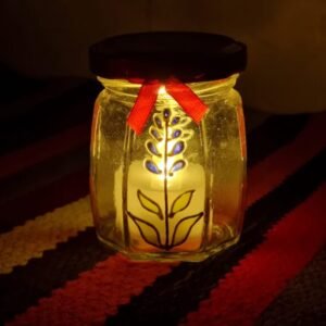 Handpainted Light Jar