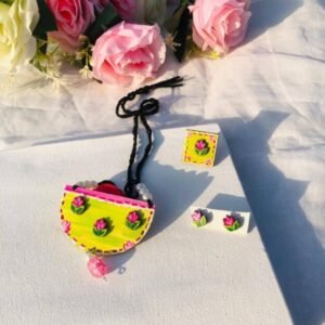 Half circle lemon green ,tulip