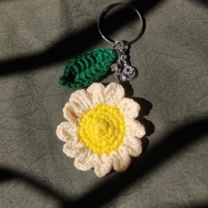 Crochet Flower Key ring/Bag charm/Backpack Charm