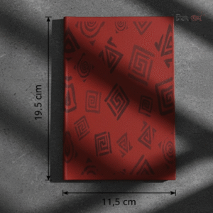 ঘূর্ণন - Metal Red Lacquer Notebook