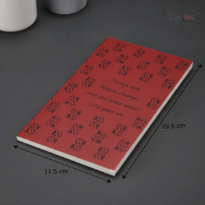 Life - Metal Red Lacquer Notebook