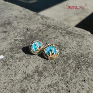 Blue Rosaline Studs