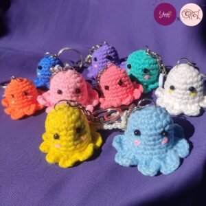 Crochet Cute Mini Octopus Keychain/Bag charm