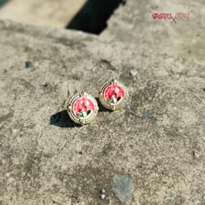 Pink Rosaline Studs