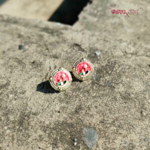 Pink Rosaline Studs