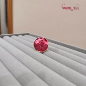 Crimson Round Ring