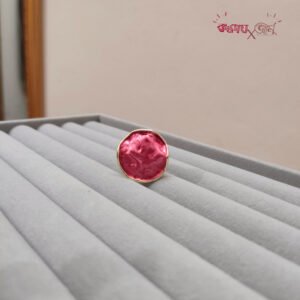 Crimson Round Ring