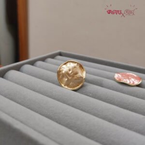 Beige Round Ring