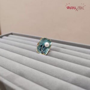 Aqua Pearl Ring