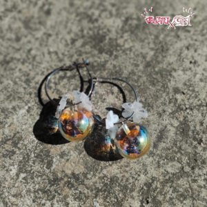 Aurora Crystal Hoops (Sunrise)