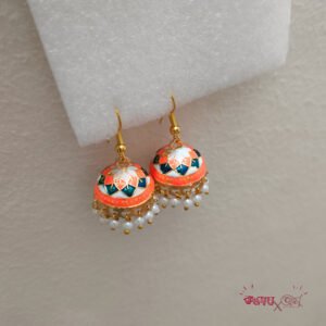 Mohini Jhumka (Orange)