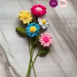 Forever Flowers | Crochet Handmade Flowers Stick