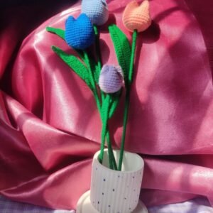 Handmade Tulip Crochet Flower | Forever Flowers | Crochet Handmade Flowers