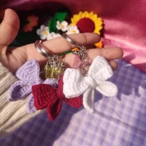 Crochet Bow Keychain/Bag chain