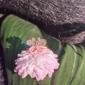 Little Butterfly Ring ( Pink )