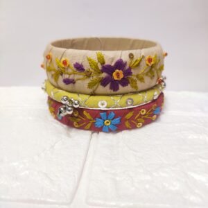 'Bosonto' Special Embroidery Bangles Set