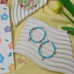 Beaded Hoop Earrings