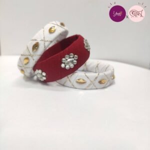 Fabric BABY Bangles Set /Stone work