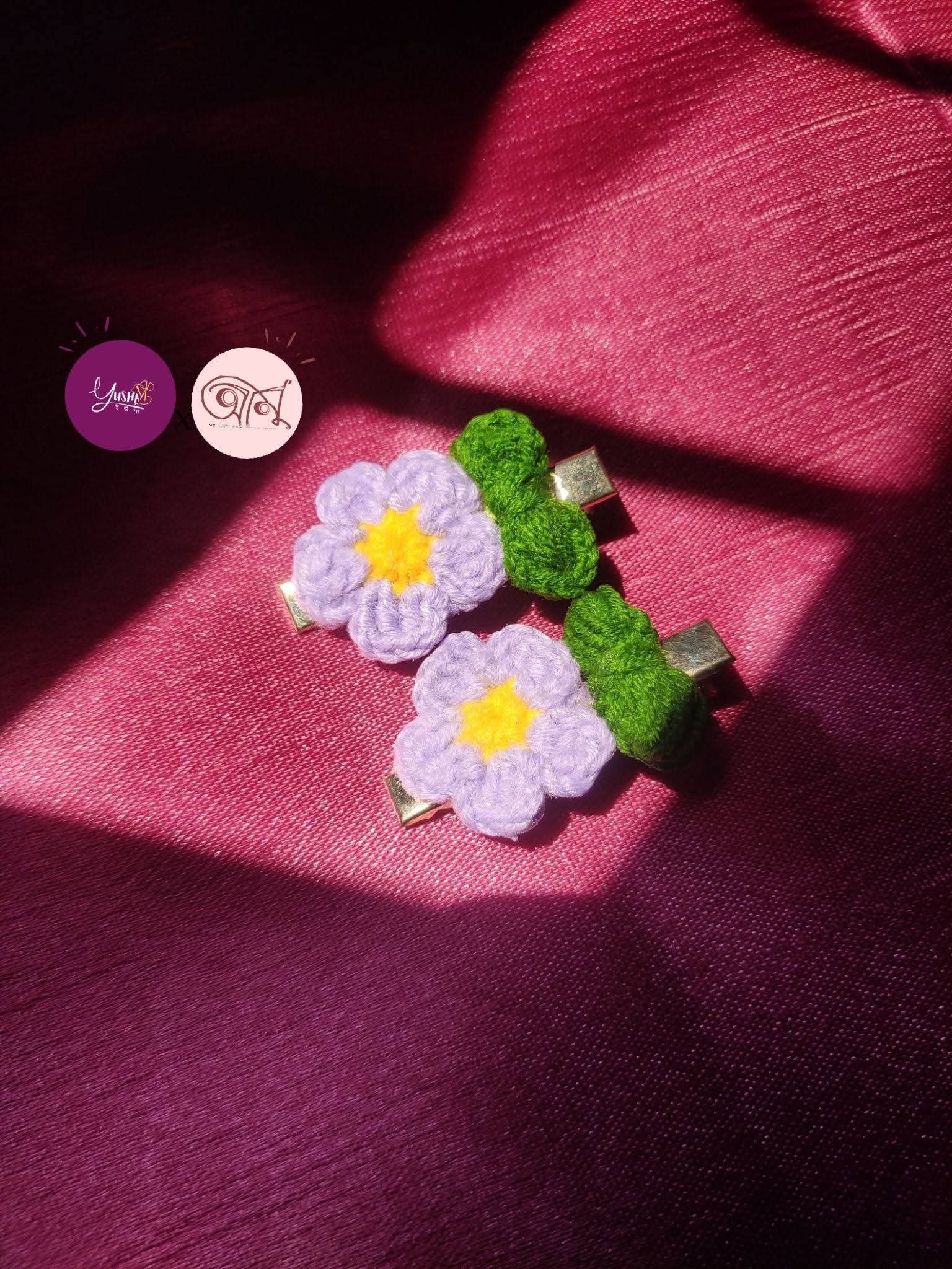 Crochet Hair Clip-Set of 2