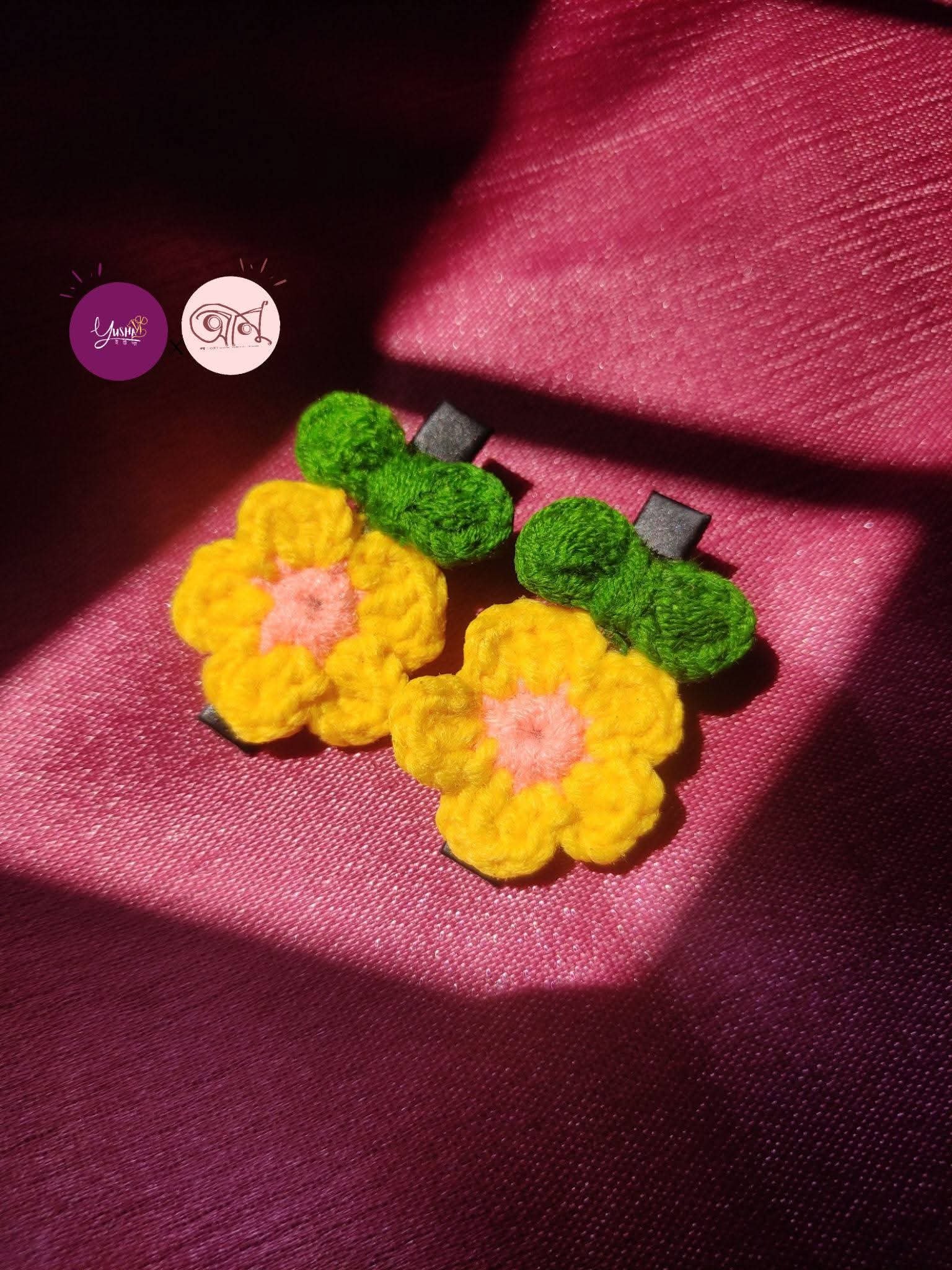 Crochet Hair Clip-Set of 2